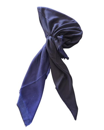 Revaz HS652H/R Navy/Royal Ombre Adjustable Pre-Tied Bandanna with Velvet Grip Myselflingerie.com